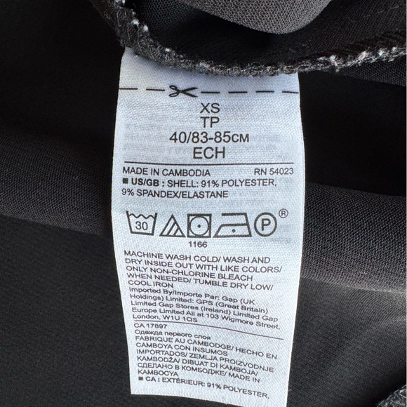 Banana Republic Black Structured Statement Sleeve Blouse Top Size XS - Picture 7 of 12